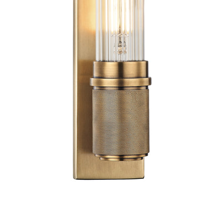 Zeke Wall Sconce, Aged Brass