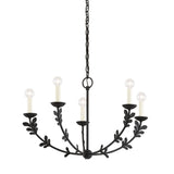 Aviva 5 Light Chandelier 28", Antique Iron