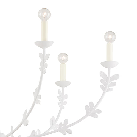 Aviva 6 Light Chandelier 40", Antique White