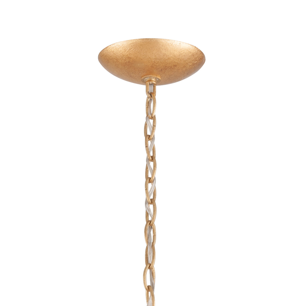 Aviva 6 Light Chandelier 40", Gold Leaf