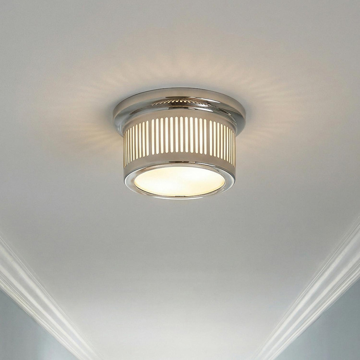 Vann LED Flush Mount 6", Polished Nickel