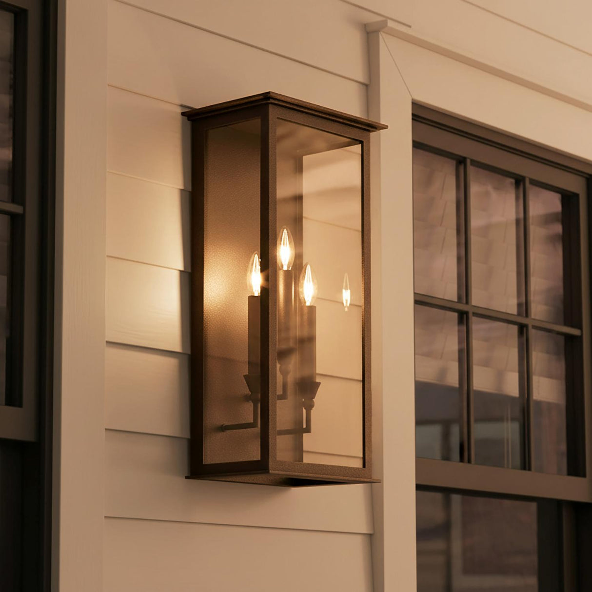 Clinton Outdoor Wall Light, Large 24" Bronze