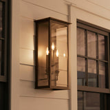 Clinton Outdoor Wall Light, Large 24" Bronze