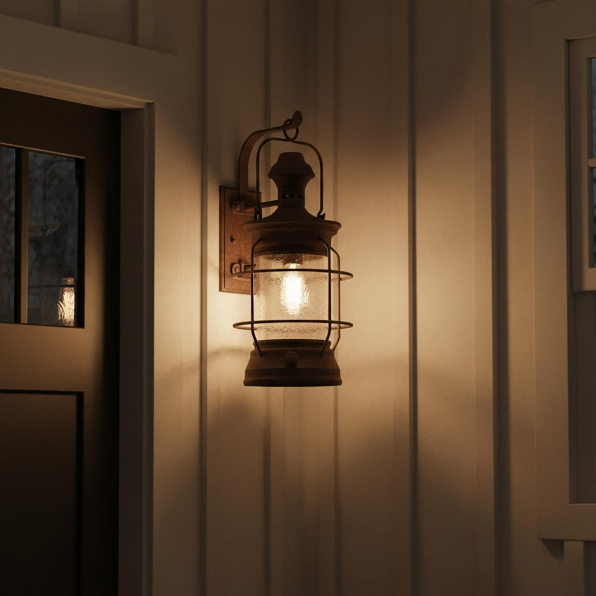 Edgar Outdoor Wall Light, Large 22" Bronze