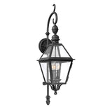 Ashford Outdoor Wall Light, Small 33" Black