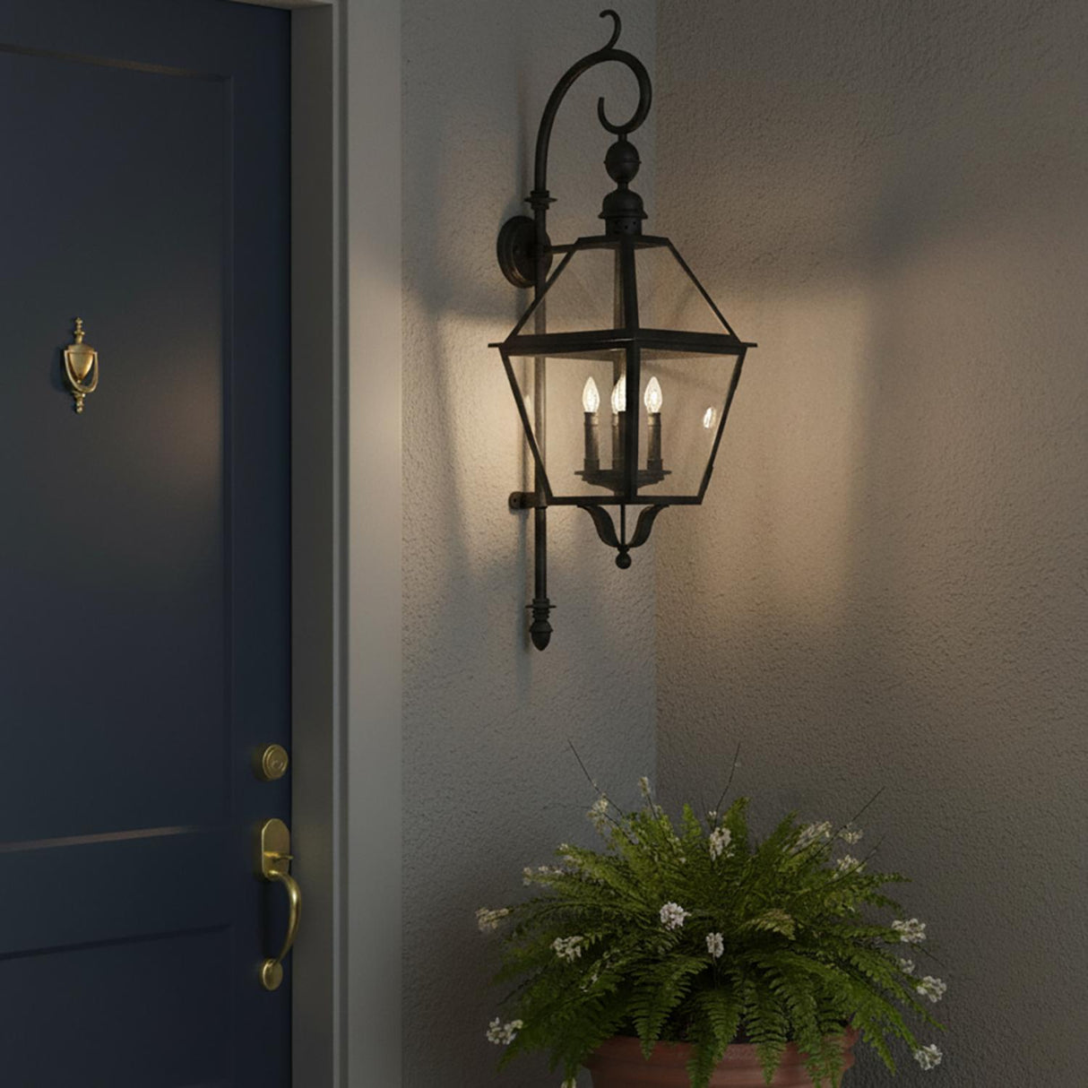 Ashford Outdoor Wall Light, Large 47" Black