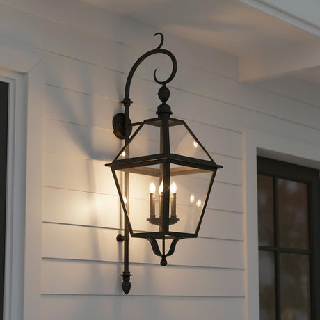 Ashford Outdoor Wall Light, Extra Large 56" Black