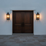 Bedford Outdoor Wall Light, Medium 21" Antique Black Iron