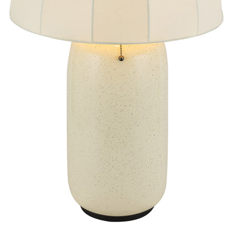 Trudy Table Lamp, Cream with Black Accents