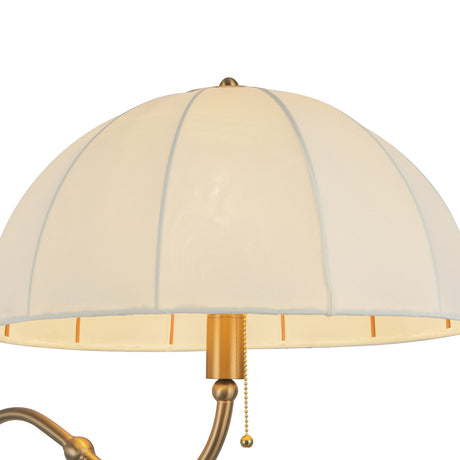 Trudy Floor Lamp, Brushed Brass
