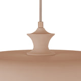 Mabel Metal Pendant 15", Blush with Opal Glass