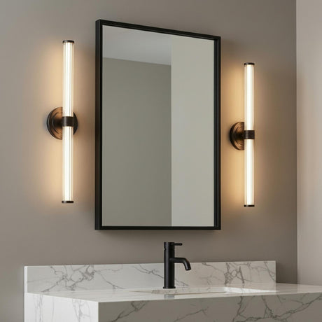 Orville LED Vanity Light 24", Matte Black