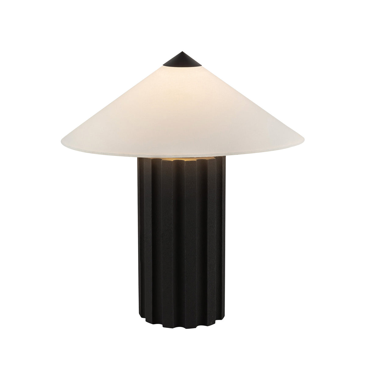 Lee Table Lamp, Textured Black