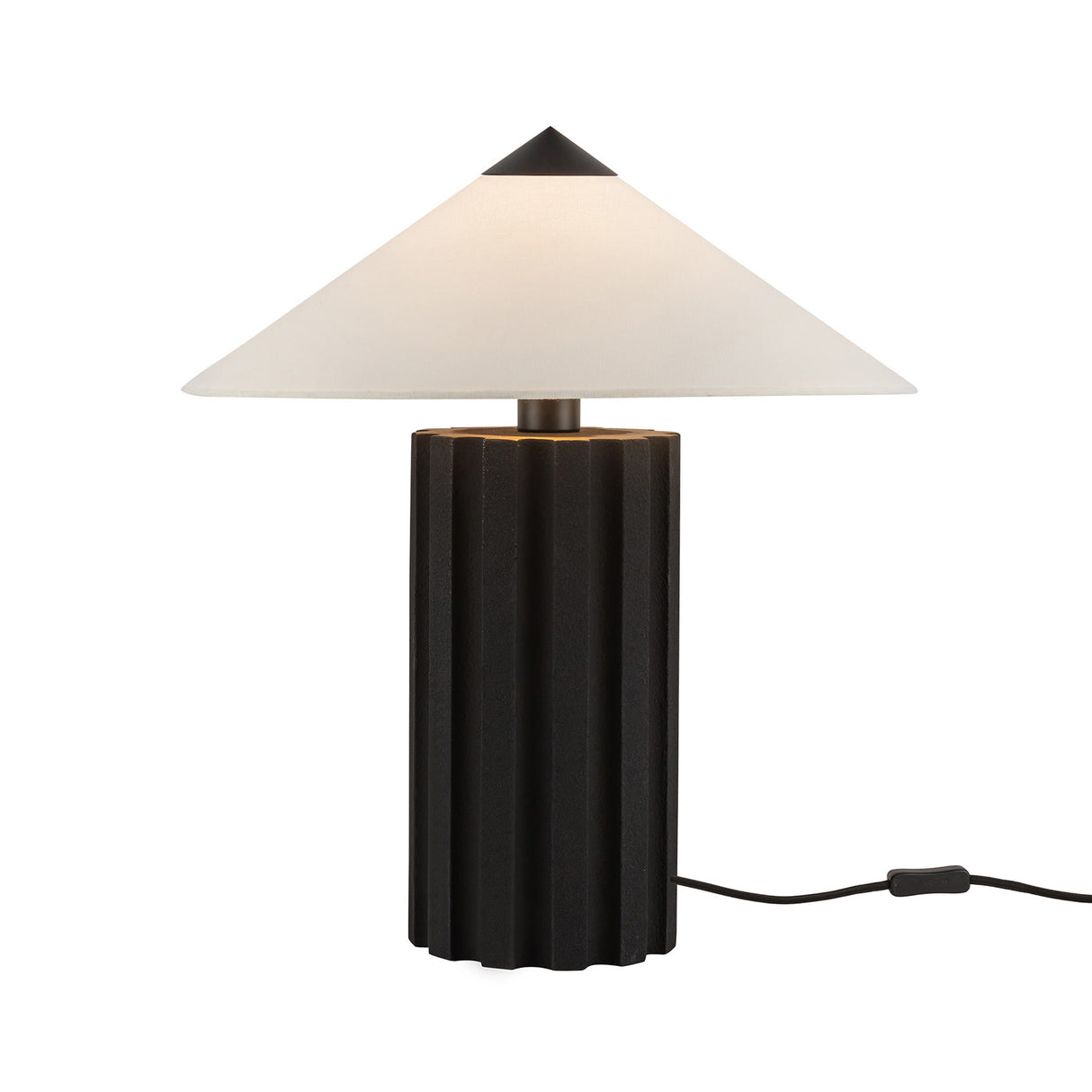 Lee Table Lamp, Textured Black
