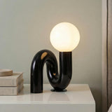 Mimi Petit Table Lamp 7", Glossy Black