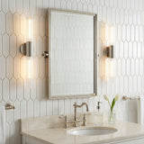Orion 2 Light Wall Sconce 25" for Transitional home with White Tile