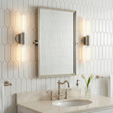 Orion 2 Light Wall Sconce 25", Polished Nickel