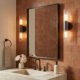 Orion 2 Light Wall Sconce 17" for Modern home with Textured Tile