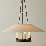 Dawson Pendant 25", Bronze with Linen Shade