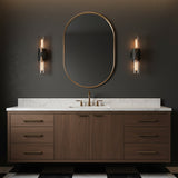 James 2 Light Wall Sconce 17" for Modern home with Charcoal walls