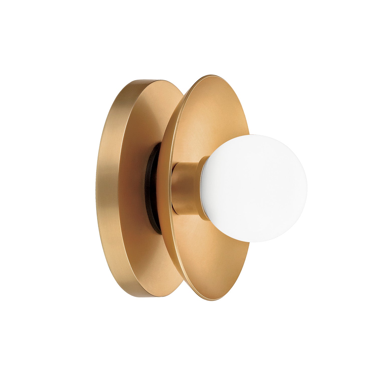 Liam 1 Light Wall Sconce, Aged Brass