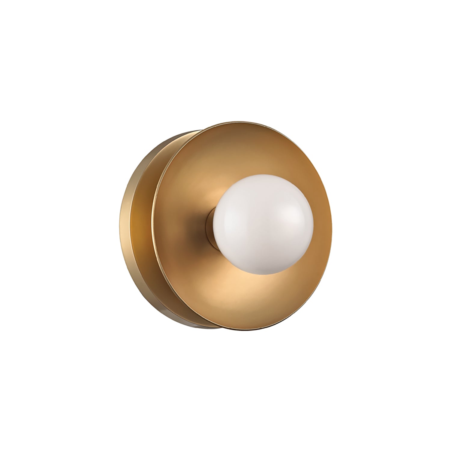 Liam 1 Light Wall Sconce, Aged Brass