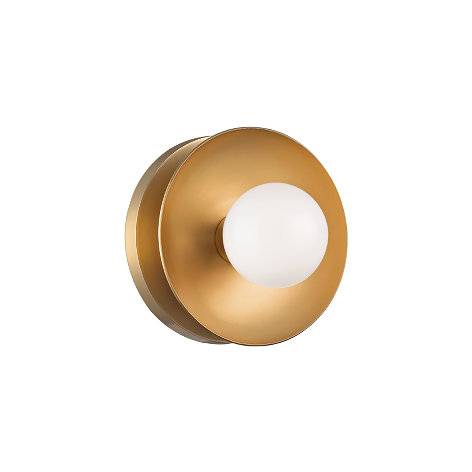 Liam 1 Light Wall Sconce, Aged Brass