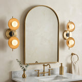 Liam 2 Light Wall Sconce for Modern home with Cream Walls