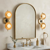 Liam 2 Light Wall Sconce, Aged Brass