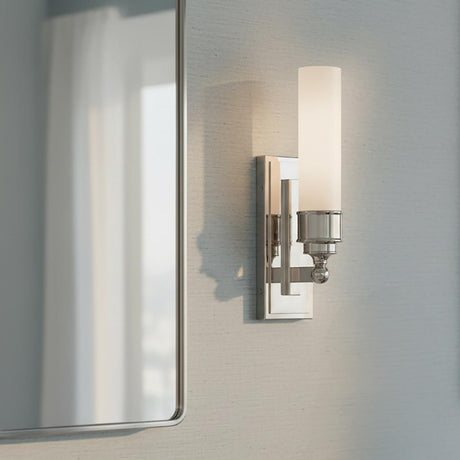 Connor 1 Light Wall Sconce 15", Polished Nickel