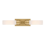 Connor 2 Light Wall Sconce 25", Aged Brass