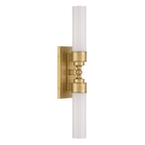 Connor 2 Light Wall Sconce 25", Aged Brass