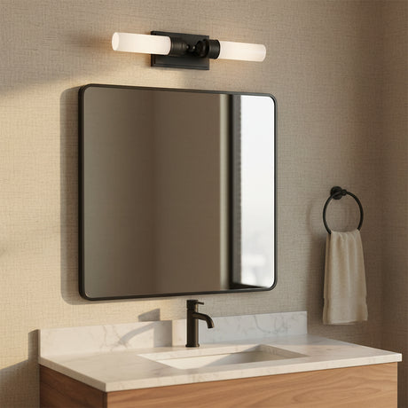 Connor 2 Light Wall Sconce 25" for Modern home with Textured Wallpaper