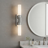 Connor 2 Light Wall Sconce 25", Polished Nickel