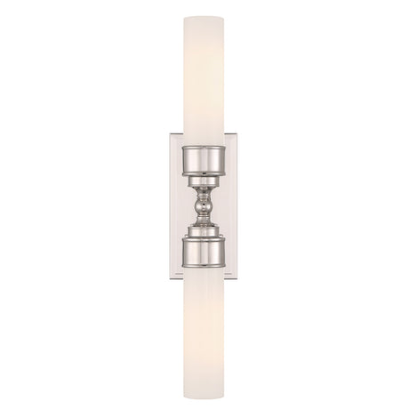 Connor 2 Light Wall Sconce 25", Polished Nickel