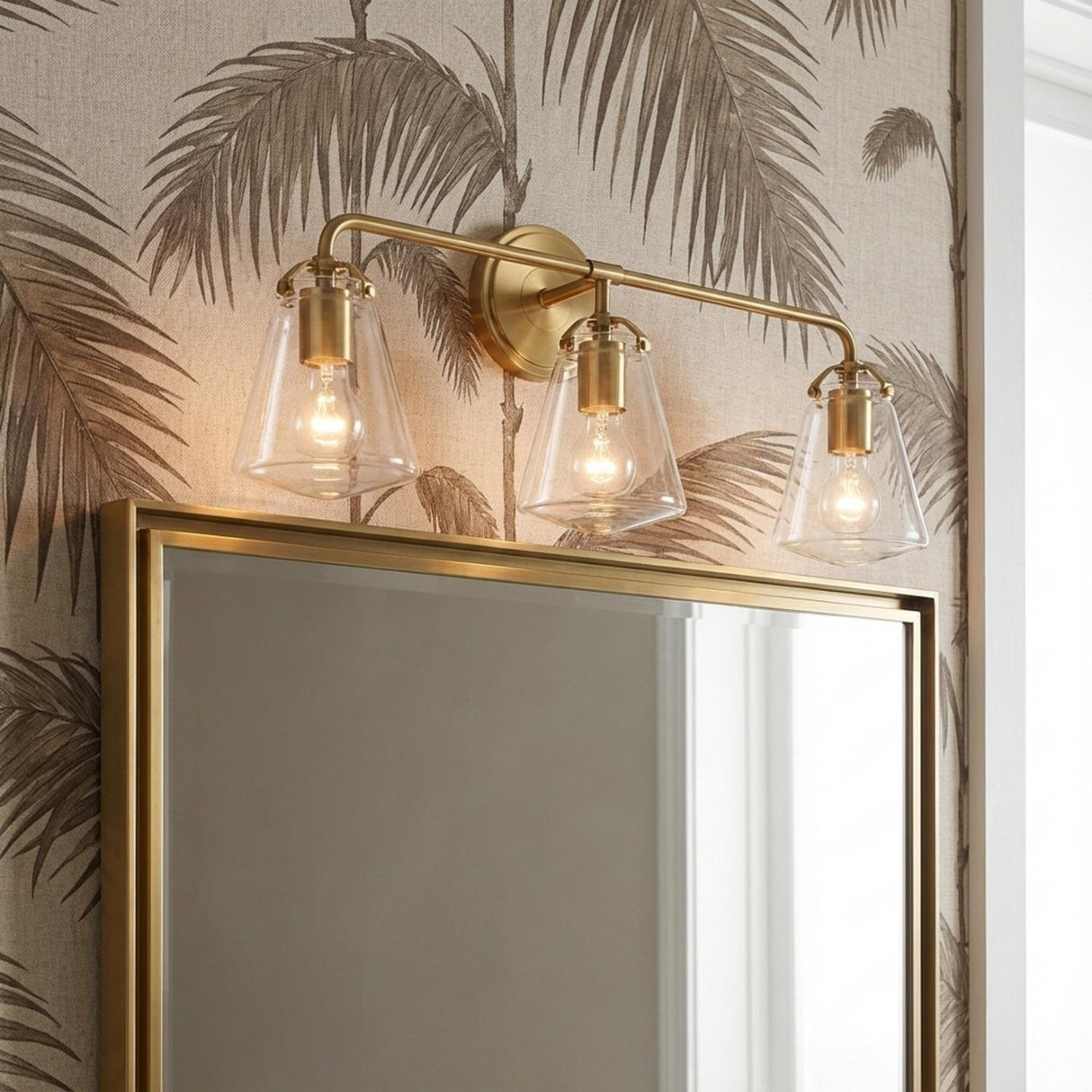 Addison 3 Light Vanity Light, Brass