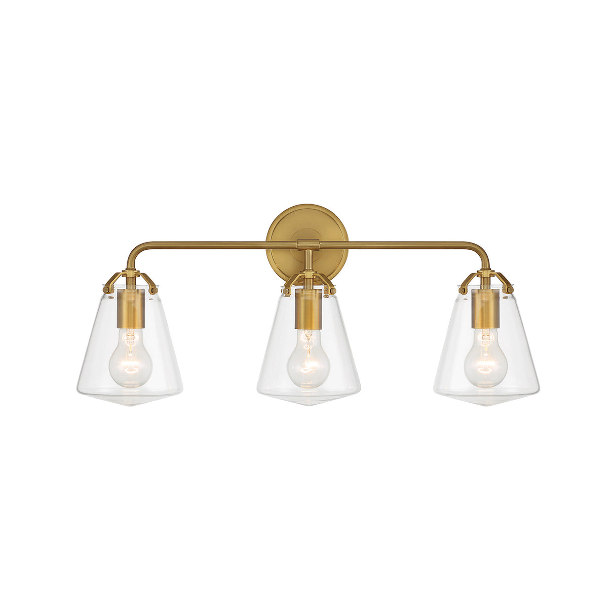 Addison 3 Light Vanity Light, Brass