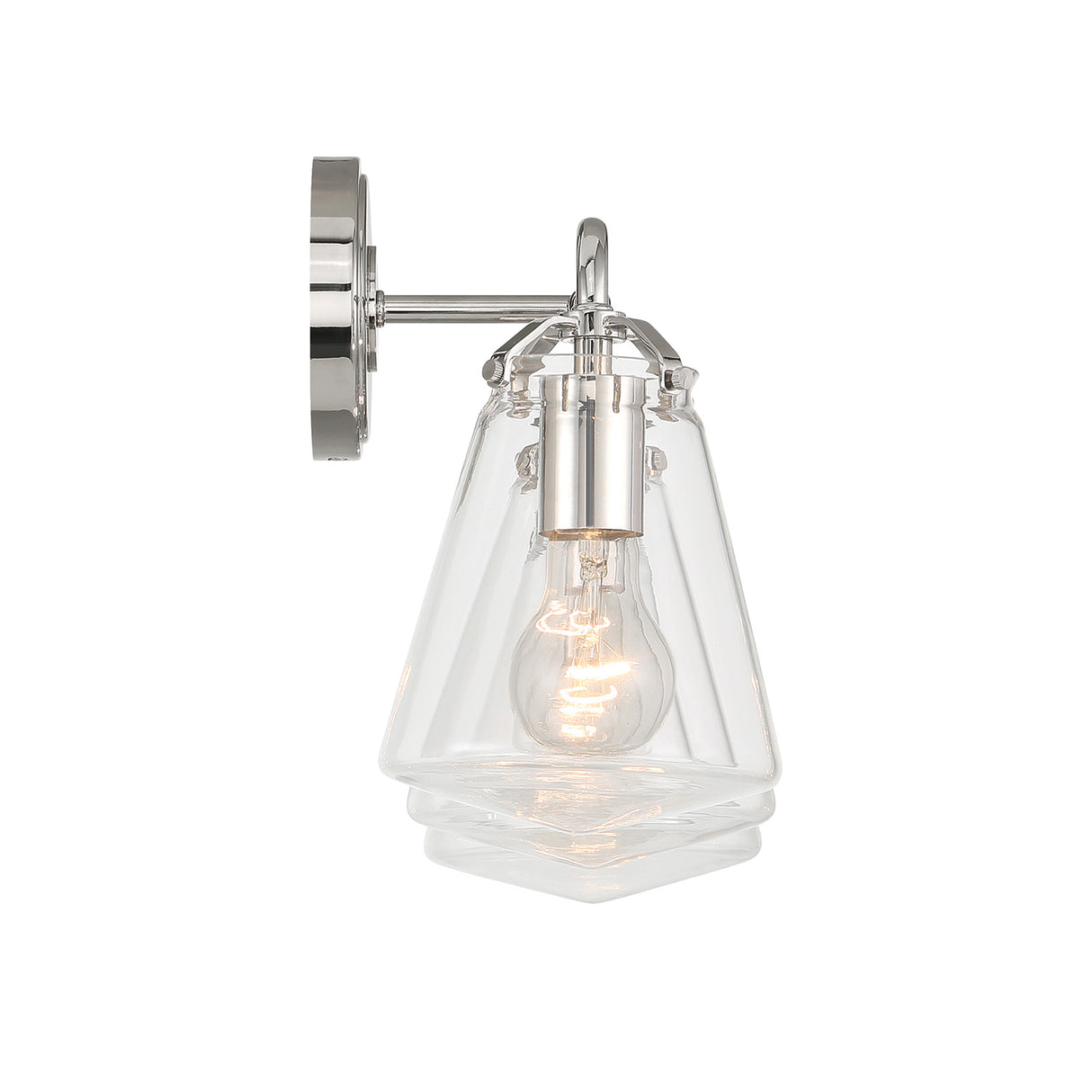 Addison 3 Light Vanity Light, Polished Nickel