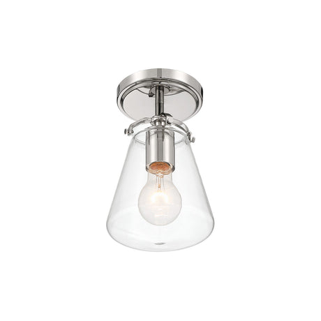 Addison Semi-Flush 6", Polished Nickel