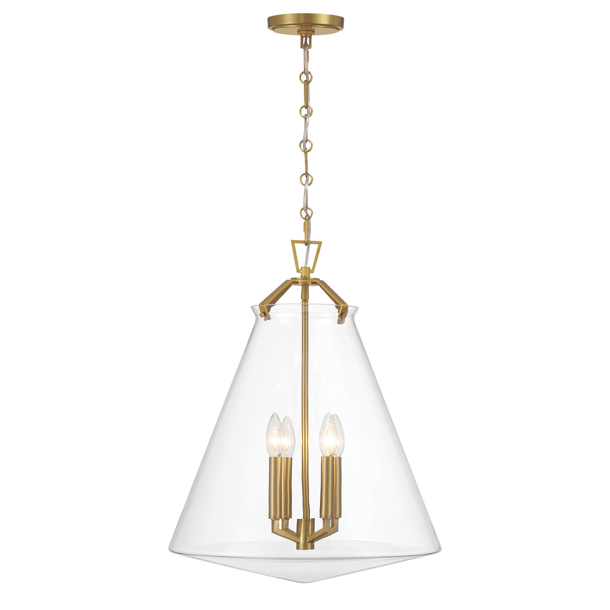 Addison Extra Large Pendant 18", Brass