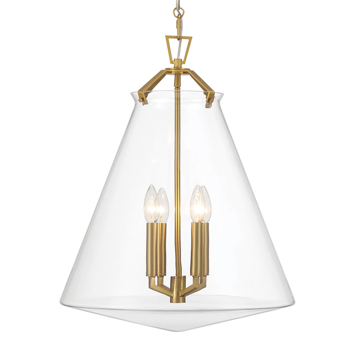 Addison Extra Large Pendant 18", Brass