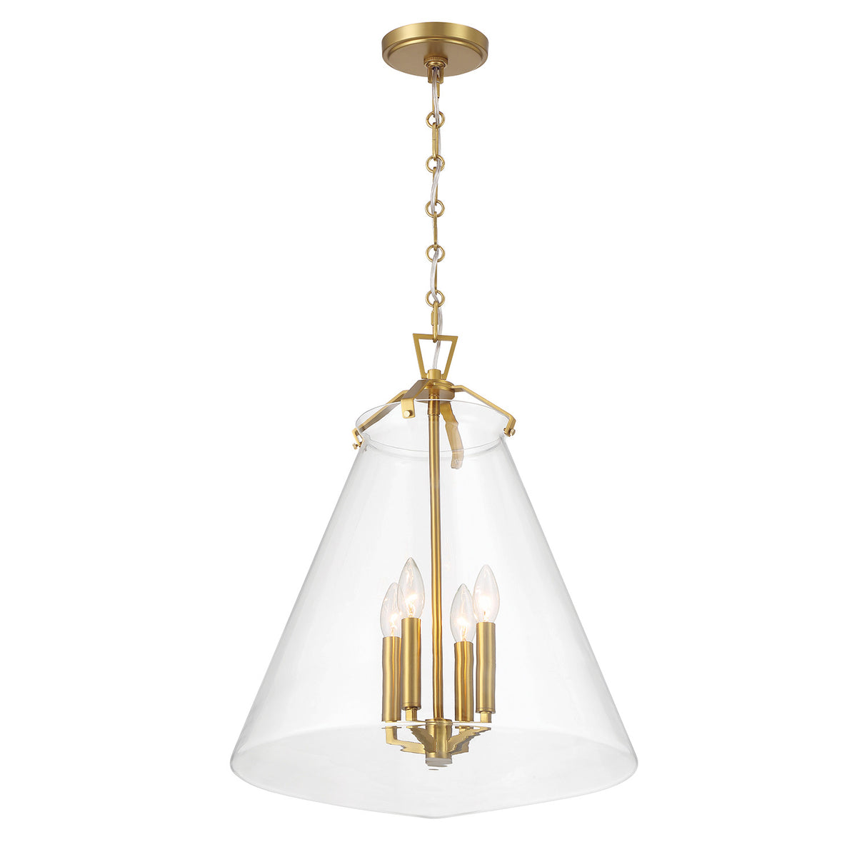 Addison Extra Large Pendant 18", Brass