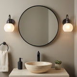 Maya 1 Light Wall Sconce, Old Bronze for Modern home with Taupe Painted Walls