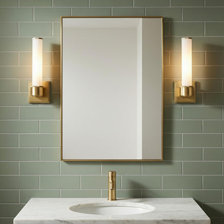 Griffin 1 Light Vanity 12", Aged Brass