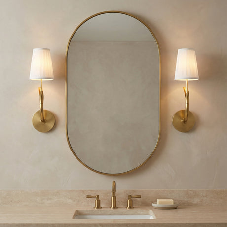 Magnolia Single Wall Sconce for Transitional home with Beige Walls