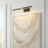 Ethan Medium LED Picture Light for Transitional home with White Siding