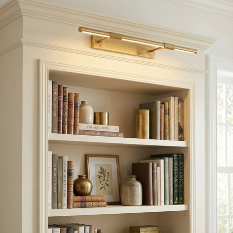 Ethan Extra Large LED Picture Light for Traditional home with Cream Wood