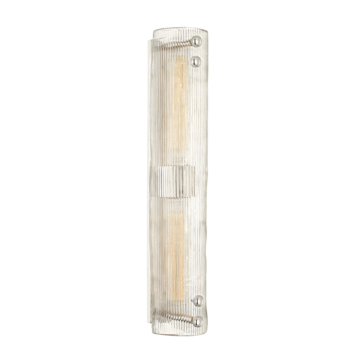 Jensen 2 Light Wall Sconce 23", Polished Nickel