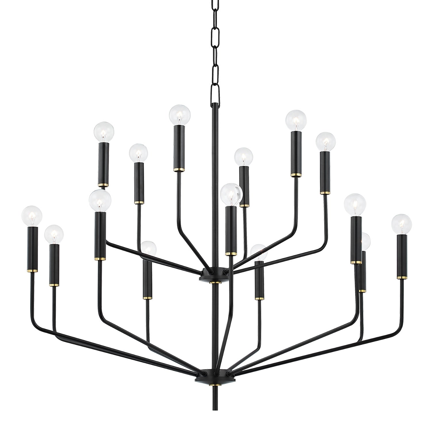 Hollis 15 Light Two-Tier Chandelier 36