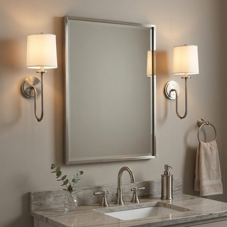 Hayden Wall Sconce 21", Vintage Nickel